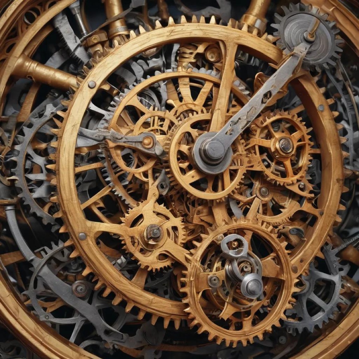 Interlocking gears representing software architecture
